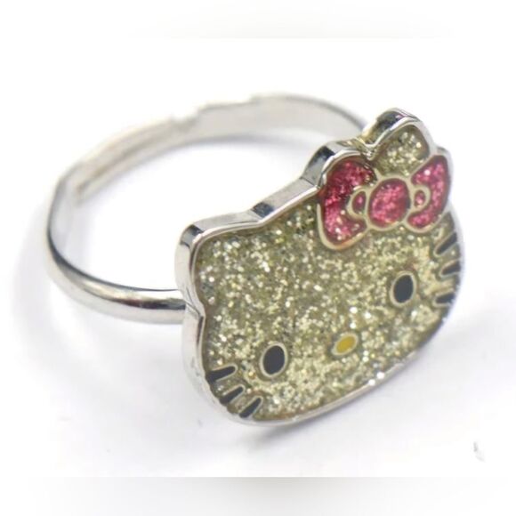 Sanrio Hello Kitty Sparkly Adjustable Ring - Picture 1 of 9